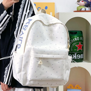 Trendy 2025 School Bag for Girls Primary Students Simple Ins Unique High Aesthetic Dual Shoulder Bag Sweet College Style