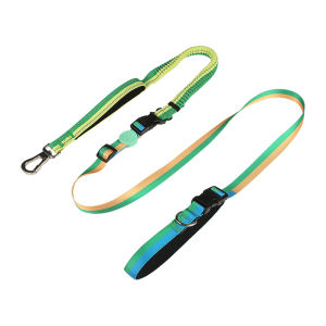HamshMoc 6 In 1 Dog Leash Anti-Pull Strong Pet Lead Rope Reflective Resilient Adjustable For Small Medium Large Dogs Outdoor Walking
