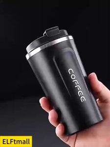 แก้วกาแฟ แก้วสแตนเลส 510ml 304 เก็บอุณหภูมิ นาน แก้วเก็บอุณหภูมิ มีฝาปิด ป้องกันการรั่วซึม ซีลซิลิโคน พกพาสะดวก แก้ว กาแฟ ร้อน coffee cup