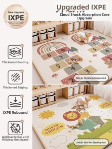 QIAOLEXIONG | Non-formaldehyde IXPE Thickened Anti-fall Baby Crawl Mat