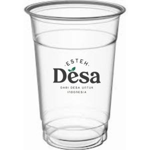 Stiker Transparan/Cromo Es teh DESA Stiker  isi 100pcs