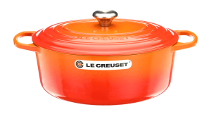 Le Creuset Cast Iron Signature Oval French Oven 31cm (Flame)