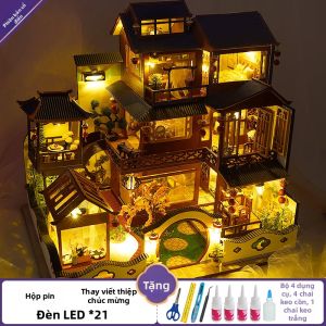 QIAOZHIJIANG | Bộ Lắp Ráp Mô Hình Nhà DIY Handmade