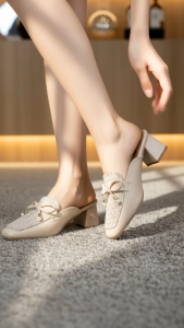 [MUA 2 GIẢM 25K] Giày sục nữ kiểu phối bố caro thời trang GUMAC GF12068