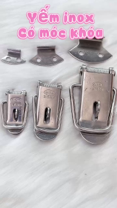 Khóa Yếm Inox Có Móc Gài Khóa - Nhỏ/Trung/Lớn