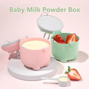 Baby Milk Powder Box Airtight Storage Portable Container Tank with Spoon