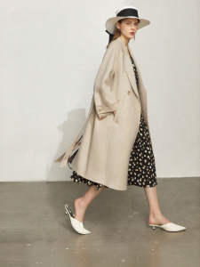 AMII | New Warm Style Full Wool Double-sided Coats Belts