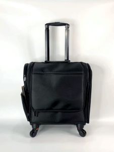 Cốp Vải Kéo Trang Điểm Chuyên Nghiệp Kèm 5 Túi Trong Suốt - Cốp Make Up Kéo Nhiều Ngăn Cốp Kéo Để Đồ Nail Vừa Xe Máy