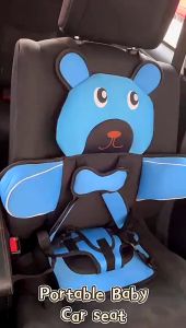 **READY STOCK**Portable Cartoon Car Seat or Child Safety Cushion for 0-12 Years Old Portable Adjustable Breathable Seat portable car seat