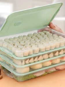 Food Grade Preservation Boxes Frozen Dumpling Multi-layer Fridge Egg Box -keeping Storage Containers for Household Use