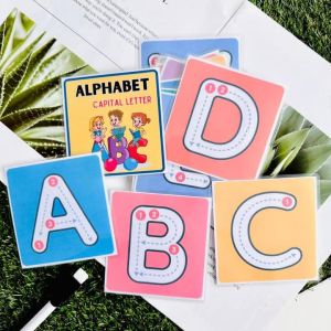 English Flash Cards : Alphabet Tracing Cards | Kad Imbas | Preschool Learning | Vocabulary & Activities