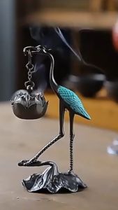 Dụng Cụ Đựng Đốt Trầm Hương Hình Hồng Hạc Cực Đẹp