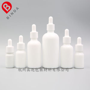 White Jade Ceramic Whiteware Essential Oil Bottle White Dropper Bottle Glass Sub-Packaging Light-Proof 5/10/15/20/30/50/100ml Y