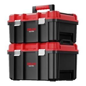 DELIXI | Wide-body Industrial Grade Tool Box Multifunction Storage Electric Tool Box
