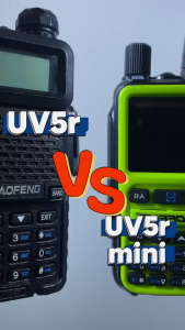 Baofeng 5R Mini 5W/2W 999ch Portable Walkie Talkie VHF/UHF Type-C Fast Charging Handheld Radio 2 Way Transceiver