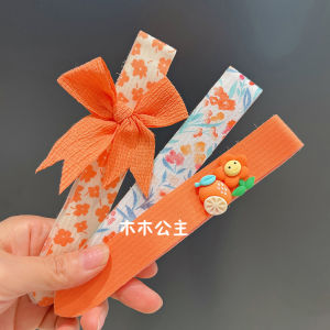Mumu Princess Childrens Hair Accessories Girls Bangs Velcro Hair Band Fixed Broken Hair Stickers Bow Adhesive Headband