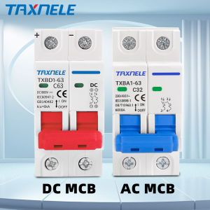 AC Mini Circuit Breaker DC Circuit Breaker 10A 16A 20A 32A 40A 50A 63A 2 Poles MCB Overload Short Circuit Protect