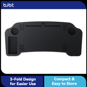 BJBT | BJBT Foldable Car Laptop Desk Upgraded Tray Stand For Tesla Model 3 Y 2026 Steering Wheel Eating Table for Travel Work Camping