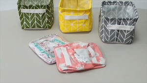 1PCS Foldable Desktop Storage Basket Sundries Storage Box Organizer Storage Basket Bags
