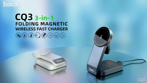 HOCO CQ3 แท่นชาร์จไร้สาย 3in1 รองรับโทรศัพท์ หูฟัง Watch ชาร์จเร็วสูงสุด 15W ระบบ Qi Wireless Charger hc6