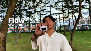 oraimo Flow OTW-3003 Stereo Nirkabel Sesungguhnya V5.3 ENC IPX4 Headset Super Bass Headphone Earphone Hitam Laptop