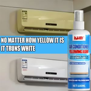 KJM New Aircon Plastic De-Yellowing Spray 100ml– AC Housing Yellowing Remover Oxidation & Clouding Cleaner Surface Whitening