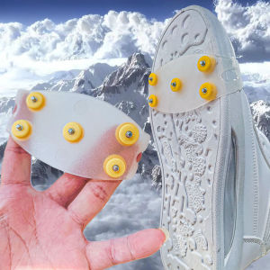 🔥2pcs/pair Transparent Universal Outdoor Mountaineering Anti-Skating Claw Shoes 5/7 Teeth Invisible Climbing Crampon Shoes for Snow Walking Winter Outdoor Equipment