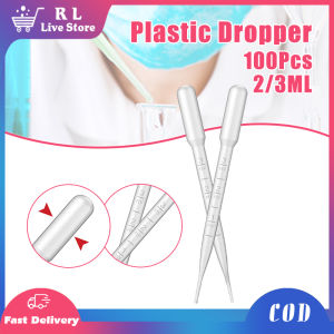 100PCS 2ml/3ml Plastic Dropper Laboratory Pipette Disposable Graduated Transferring Dropper Lab Experiment Supplies