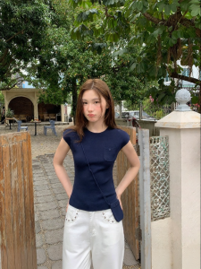 NIHAOKANONG | Áo Thun Dây Đeo Co Giãn Cổ Tròn cho Phụ Nữ