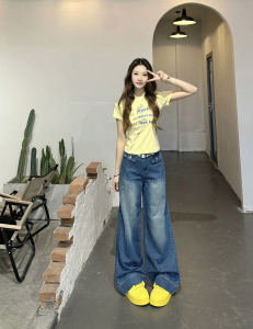 เสื้อยืดแขนสั้นทรงสลิมฟิตสำหรับผู้หญิงในช่วงฤดูร้อน สีเหลืองอ่อน สไตล์ฮ่องกง ดีไซน์เก๋ไก๋ แฟชั่นสำหรับสาวฮอต