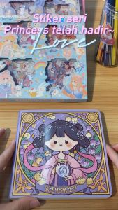 O-KAY 100pcs Stiker Akun Tangan Grosir Anak-anak Kartun Tahan Air Akun Bahan Stiker Kotak Hadiah Stiker