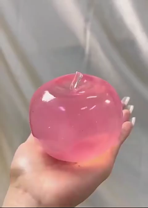 Apple-shaped stress-relieving ball soft and comfortable slow rebound semi-transparent material effectively relieves