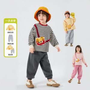 DUDUJIA | Bộ Áo Thun Dài Tay và Quần Dài Cho Trẻ Em