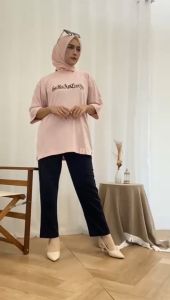 Oneset Dm3 Catton Combet 20s Premium Style Korean Stelan Wanita Kekinian Realpict Warna Cantik Sablon Premium Motif Gambar Belakang Terbaru