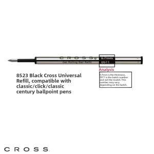 Black Universal Neutral Ballpoint Pen Refill 0.7mm Cross High Quality Writing Tool Business Supplies Stationery European Style