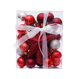 30 Cái Quả Cầu Giáng Sinh Chống Vỡ 3CM Đường Kính Trang Trí Hình Sao Đồ Trang Trí Cây Thông Noel Cho Nhà Quà Tặng Năm Mới