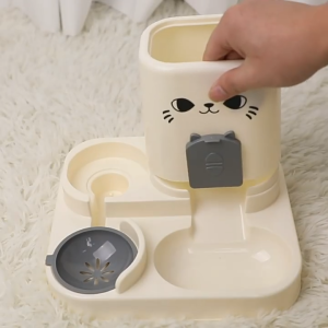 ⭐️【Local warehouse+COD】⭐2-in-1 Automatic Pet Feeder & Water Fountain - Large Capacity Smart Food Dispenser with Drinking Bowl Programmable Timer for Cats/Dogs BPA-Free Pet Feeding Station