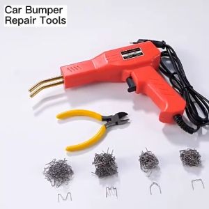 Car Bumper Crack Repair Welding Machine Handy Plastics Welders PVC Repairing Machine Welding Equipment 220V Car Bumper Repair Hot Staplers Machine Plastic Repair Welding Gun Car Bumper Repairing Welding Tool