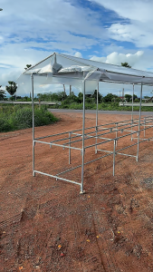 โรงปลูกผักสำเร็จรูป โรงเรือนแบบประกอบ (ขนาดใหญ่ XL) วางกล่องได้ 30 ใบ ประกอบง่าย (มีคลิปสอน)