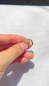 Anting jepit anak dan dewasa emas asli kadar 70 16k lokal solitaire love cetek permata terbaru kerabu giwang