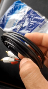 VISERO KABEL RCA 2R2 HITAM PANJANG 1.5M