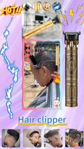 Fly [พร้อมหวีจำกัด 4 อัน] ปัตตาเลี่ยนตัดผมไร้สาย แบตเตอร์เลี่ยน ชาร์จแบบUSB ที่ตัดผมไฟฟ้า ผู้ใหญ่และเด็กก็ใช้ได้ เสียงเบา ทรงพลัง ไม่ติดเส้นผม แบตตาเลี่ยน เครื่องโกนหนวด เครื่องตัดผม ปัตตาเลี่ยนผม ปัตตาเลี่ยนตัดผม ที่ตัดผมไร้สาย ปัตตาเลี่ยนไร้สาย