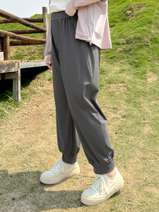 Quần Thể Thao Cao Cấp Cỡ Lớn Nhanh Khô Mùa Hè Rộng Rãi Quần Chạy Bộ Yoga Cạp Cao Quần Dài Thường Ngày Cho Nữ