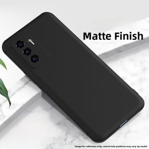 Henyou | Matte Silicone Phone Case For Vivo Y76s Y75s 5G Y74s Y73t Y73s Y71t Y70t Full Cover Lens Anti-Fall Soft Shell For Men And Women