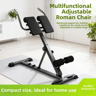 Adjustable Roman Chair Home Use Foldable Back And Abdomen Training Fitness Chair Sheep Back Exercise Yoga Bench Exercise Equipment