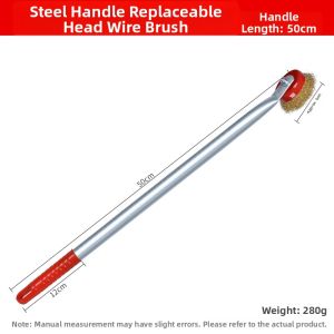 KUWUBIANJING | Rust Removal and Cleaning Wire Brush with Handle