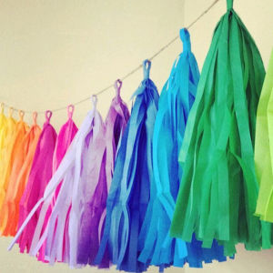 5Pcs Paper Tissue Wall Poms Tassel Garland Bunting Wedding Party Venue Decoration