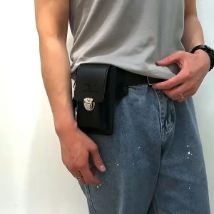 Max-feel ซองหนังใส่มือถือ ซองใส่มือถือคาดเอว PU กระเป๋ากีฬา ซองหนังใส่มือถือ กันน้ําแล