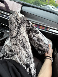 Quần Ống Rộng Bằng Lụa Băng Phong Cách Trung Hoa Mới Cho Nam Mùa Hè Mỏng Quần Ống Đứng Nhanh Khô Quần Dài Thường Ngày Quần Ống Rộng