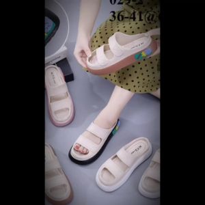 SANDAL WEDGES WANITA KEKINIAN LINE TEK 029 SANDAL VIRAL TERLARIS 2022